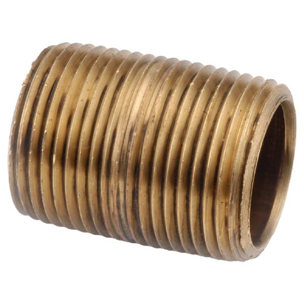 Anderson Metals Anderson Metals 3/4 in. MIP in. Brass Nipple 5-1/2 in. L 38300-1255AH - main